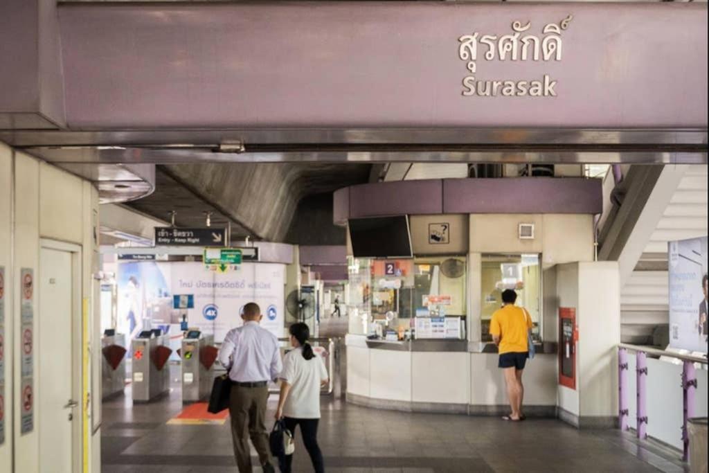 P1 Silom Pan Large Room Full Kitchen Wifi 4-6Pax Bangkok Eksteriør billede